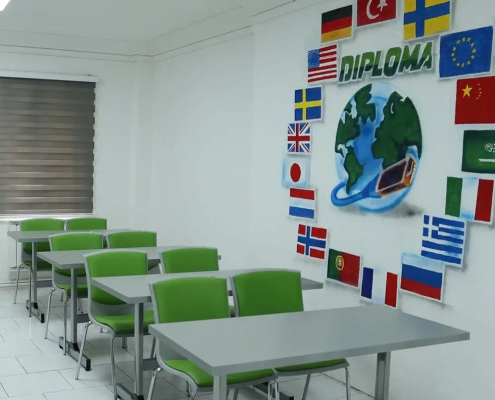 نمونه کلاس در مرکز زبان دیپلما بهترین آموزشگاه زبان در رشت