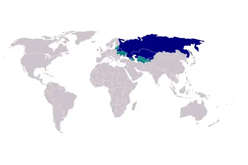 مناطقی که به زبان روسی صحبت می کنند